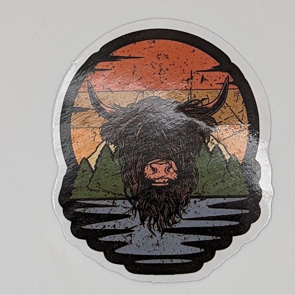 Highland Cow‎ Sticker